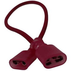 6″ Wiring adapter for switching a male spade connector into a female spade conne