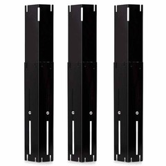 3x Adjustable Porcelain Steel Heat Plate, Heat Tent & Flame Tamer For Gas Grill
