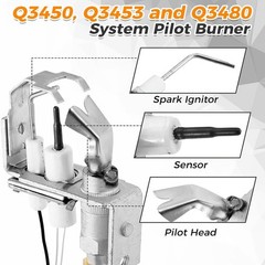 Q3450 Q3453 Q3480 Natural Gas Pilot Burner Assembly For Honeywell SV9501M2528/U