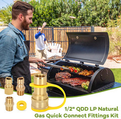 1/2 Inch Natural Gas Quick Connect Fittings for Gas Grill Heater Generator