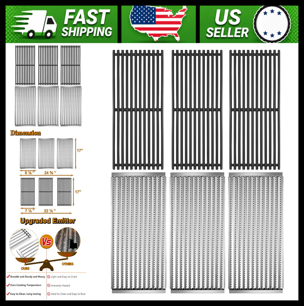 Charbroil Tru Infrared 3 Burner Grill Replacement Parts Cooking Grates Plates