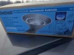 Bayou Classic 9 In. L. 4 In. Dia. Cast Aluminum Outdoor Fryer Burner AL-10 Bayou