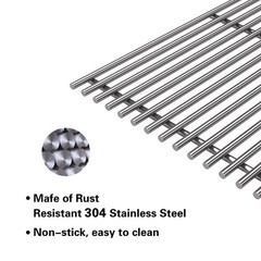 S6505A (4-Pack) 19 3/4″ Stainless Steel Cooking Grid Grates for Chargriller 2…