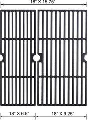 Durable 18″ Cast Iron Grates Replacement for Charbroil Grill