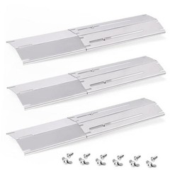 Adjustable Universal Grill Heat Plates For 3 Pcs with Screws Stainless Steel