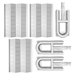 3-Burner Replacement w/ Stainless Steel Heat Shields for Calise/Lucullan Grill