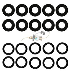 10Pcs Propane Tank Gasket & Soft Rubber O-Rings for All Nose Black