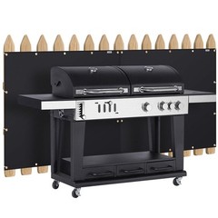 FIREWESS Heat Shield Behind Grill 4’x5′ Heat Shield Mat for Wall, Deck Fence,…