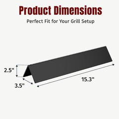 Porcelain Enamel Flavorizer Bars Grill Parts 3-Pack