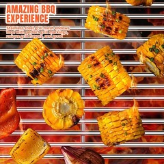 1 Pack 91301 Gas Grill Steel Wire Rock Grate Grids Parts for Amberlight,for C…
