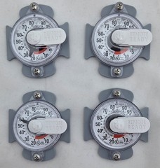 (4) New Universal Glue On Propane Dial Gauge For Home Horizontal Propane Tank