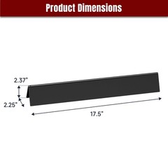5xP 17.5″ Front-Control Flavorizer Bars for Weber Genesis 300 Durable Easy-Clean