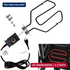 Upgrade 1650W Electric Smoker Heating Element Replacement Kit with Adjustable Th