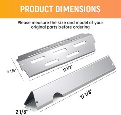 Grill Flavorizer Bars Heat Deflectors BBQ Gas Grill Replacement Parts for Web…