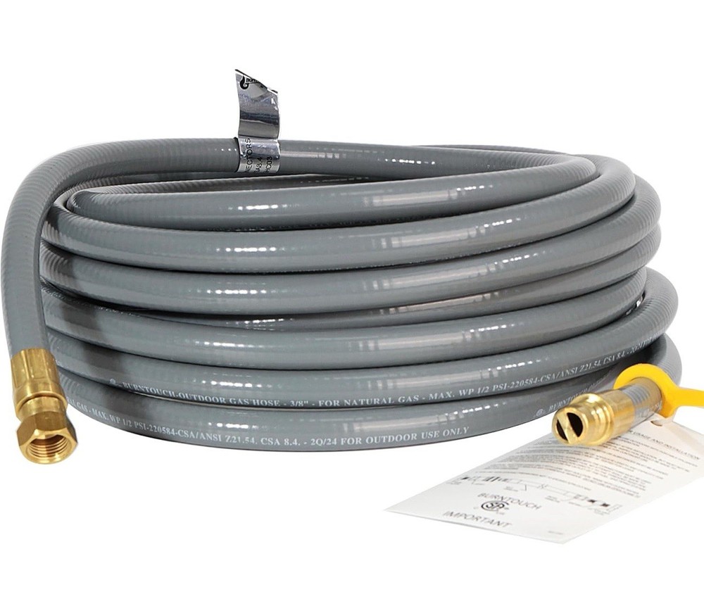 15FT 3/8″ID Natural Gas Hose w/Quick Connect CSA Certified 3/8″ Natural Gas Hose