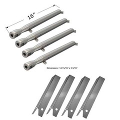 Uniflame Pinehurst GBC750W StainlessHeat Shield and Stainless Burner (4-PK) Kit