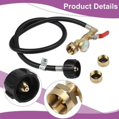 for Bottle Charging Adapter with Controlled Flow and Pressure Check 3FT