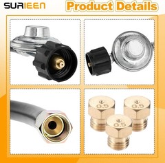 Natural Gas to Propane Conversion Kit, Compatible with Weber Genesis, Genesis II