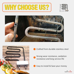 Replacement Electric Smoker 800 Watts Heating Element for Char-Broil and Masterb