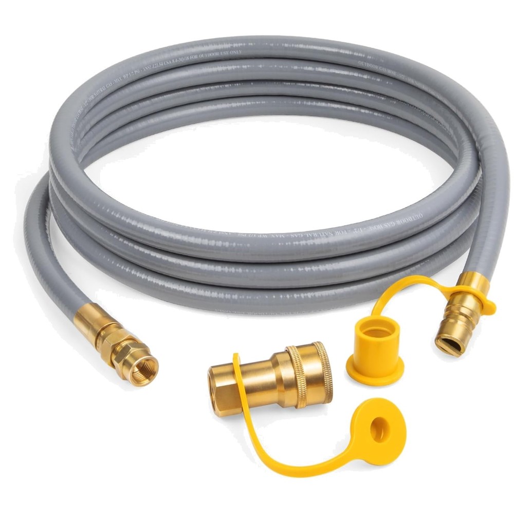 12ft Low Pressure LPG Hose, Quick Connect, Pizza Oven