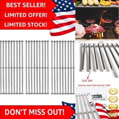S6505A 3-Pack 19 3/4″ Stainless Steel Cooking Grid Grates Replacement for Cha…