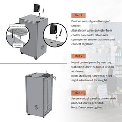 Replacement Control Unit with LED for MB Electric Smokers – Easy Setup Included