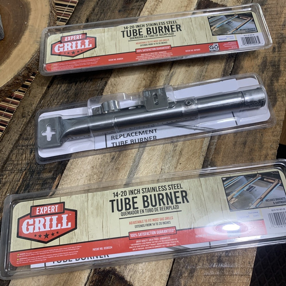Expert Grill Stainless Steel Tube Burner | Adjustable 14-20″ | Most Gas Grills