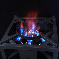 COOKAMP Propane Burner for Outdoor Cooking (23 Tips 23 Jet Burner, BLACK