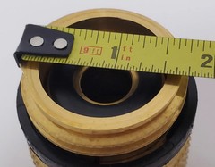 MEC ME571 1-3/4″ x 1-3/4″ Gas Swivel Fill Check Adapter Fitting Brass