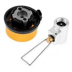 1 Set Conversion Adapter Camping Gas Stove Adaptor Valve Canister Gas Convertor