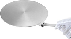 9.45” Stainless Steel Induction Diffuser Plate Even Heat with Detachable Handle.