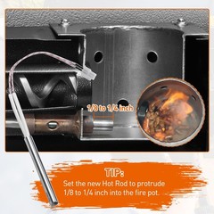 Hot Rod Igniter Replacement for Traeger D2 Pellet Grills Pro, Ironwood, Timberli