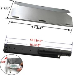 Jenn Air Gas Grill Parts Grill Repair Kit Replacement Heat Plates Burners 3 Pack
