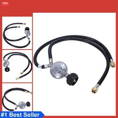 Y-Splitter Propane Regulator Double Hose Outlet Kit for Type1 QCC1 Tank