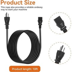 Grill Power Cord 10ft Traeger Ironwood Timberline Pro Series 3-Prong 120V New