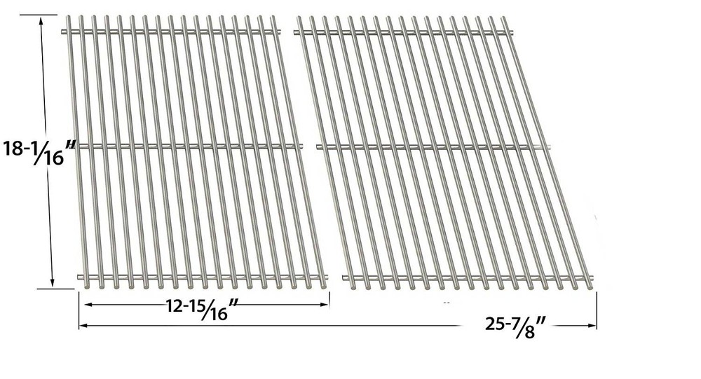 SS cooking grid for Kenmore 16644, 415.16042010, Uniflame NSG3902B grill models