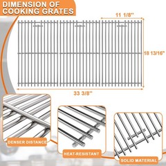 18 13/16″ x 11 1/8″ Cooking Grill Grates for Kitchen Aid Grill Replacement Pa…