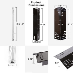 Grill Parts for Dyna-Glo DGH474CRP Dgh450Crp,Grill Replacement Part Kit for Dyna