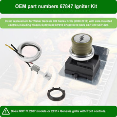 Igniter Kit for Weber Genesis 300 Series Grills E310 E320 EP310 2008-2010