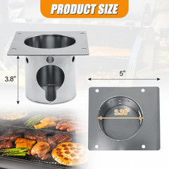 304 Stainless Steel Fire Burn Pot for Pit Boss Pro Series II 1150, 1600 Pellet G