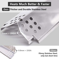Grill Replacement Parts for 4 & 5 Burner Models – Heat Shield Plates, Burners &