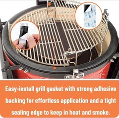 Smoker Gasket Fiberglass 180″x1.2″ High Temp Big Green Egg