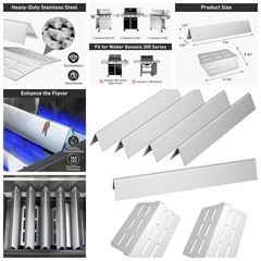 17.5″ Grill Replacement Parts for Weber Genesis 300 Series E/S-310, E-320, S-330