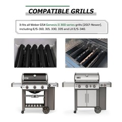 Weber GS4 Genesis II 17″ Flavorizer Bars 5-Pack Porcelain Steel E-310 E-315 E-33