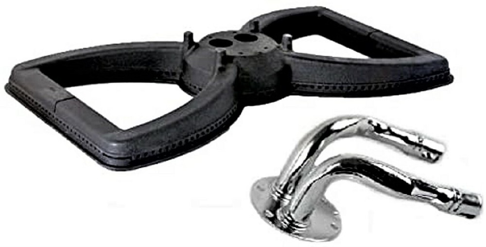 Broilmaster Gas Grill 3 Series Cast Iron Bow Tie Burner w/ Curved Tubes 21.75″