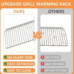 2-Pack Stainless Steel Grill Warming Rack for Masterbuilt 560 Charcoal Grill