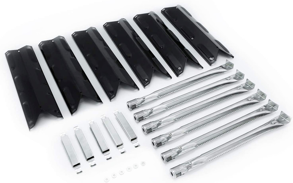 Heat Plates Burners Crossover Tubes Replacement Kit for Kenmore 6 Burner Grills