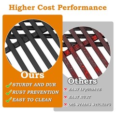 Cast Iron Grill Grates 17.5 Inch for Weber Spirit 300 Series BBQ Cooking Grids