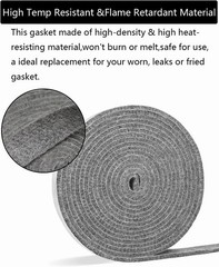 Essential 15ft Gasket for Big Green Egg – Secure High-Temp Grill Seal for BBQ