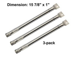 Stainless Steel Pipe Tube Burners 3pk BBQ Gas Grill Parts for Uniflame Brinkmann